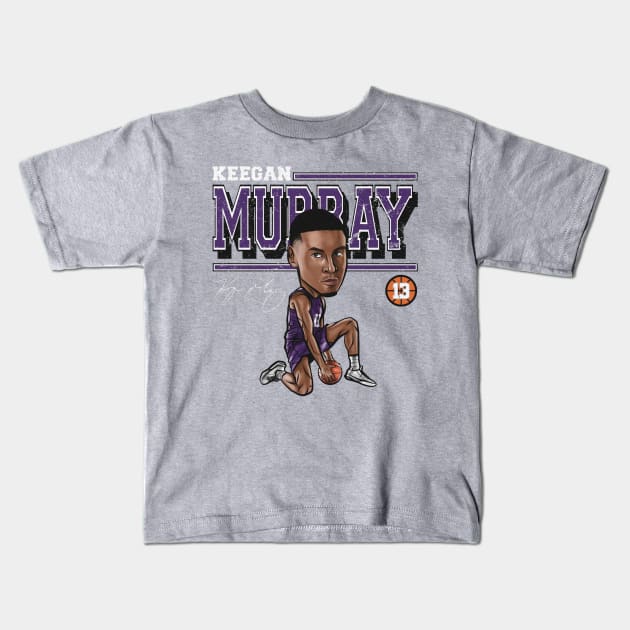 Keegan Murray Sacramento Cartoon Kids T-Shirt by danlintonpro